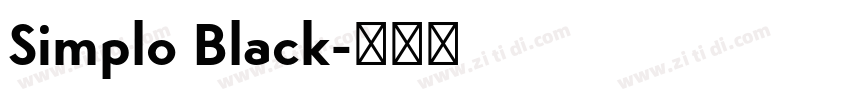 Simplo Black字体转换